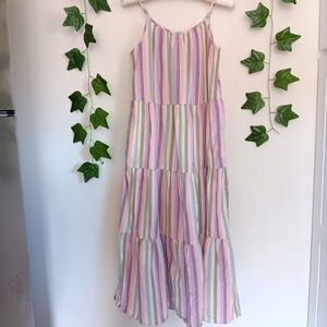 Universal Thread Pastel Striped Maxi Dress